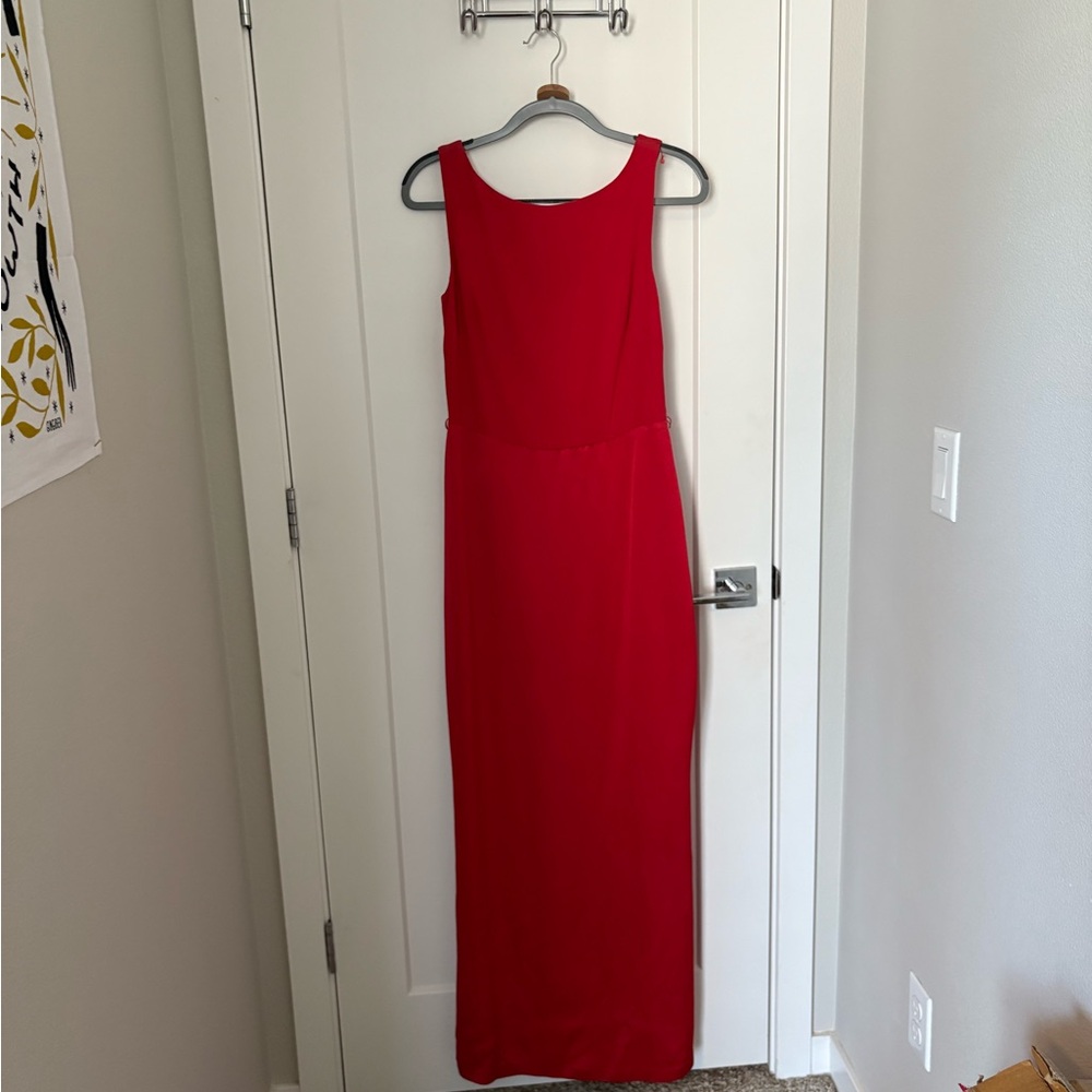 Elegant  Red Column Dress